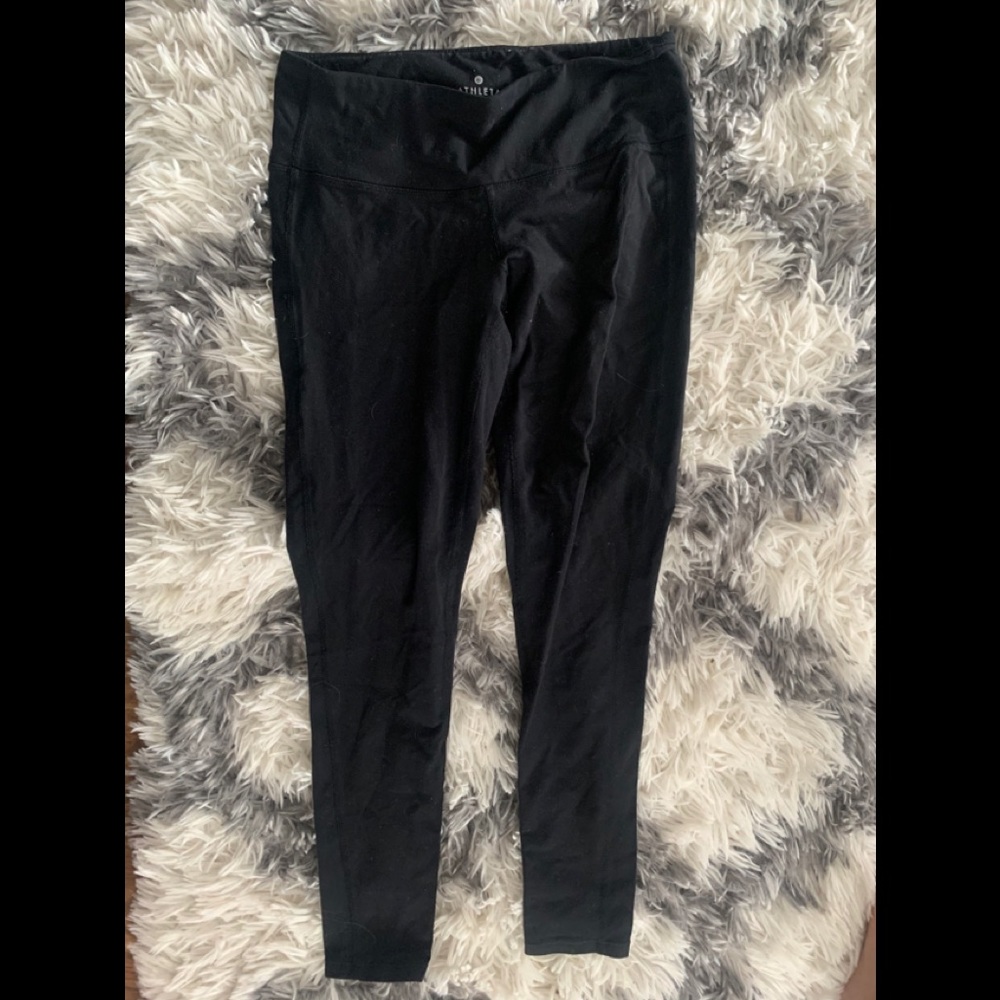 athleta plain black leggings